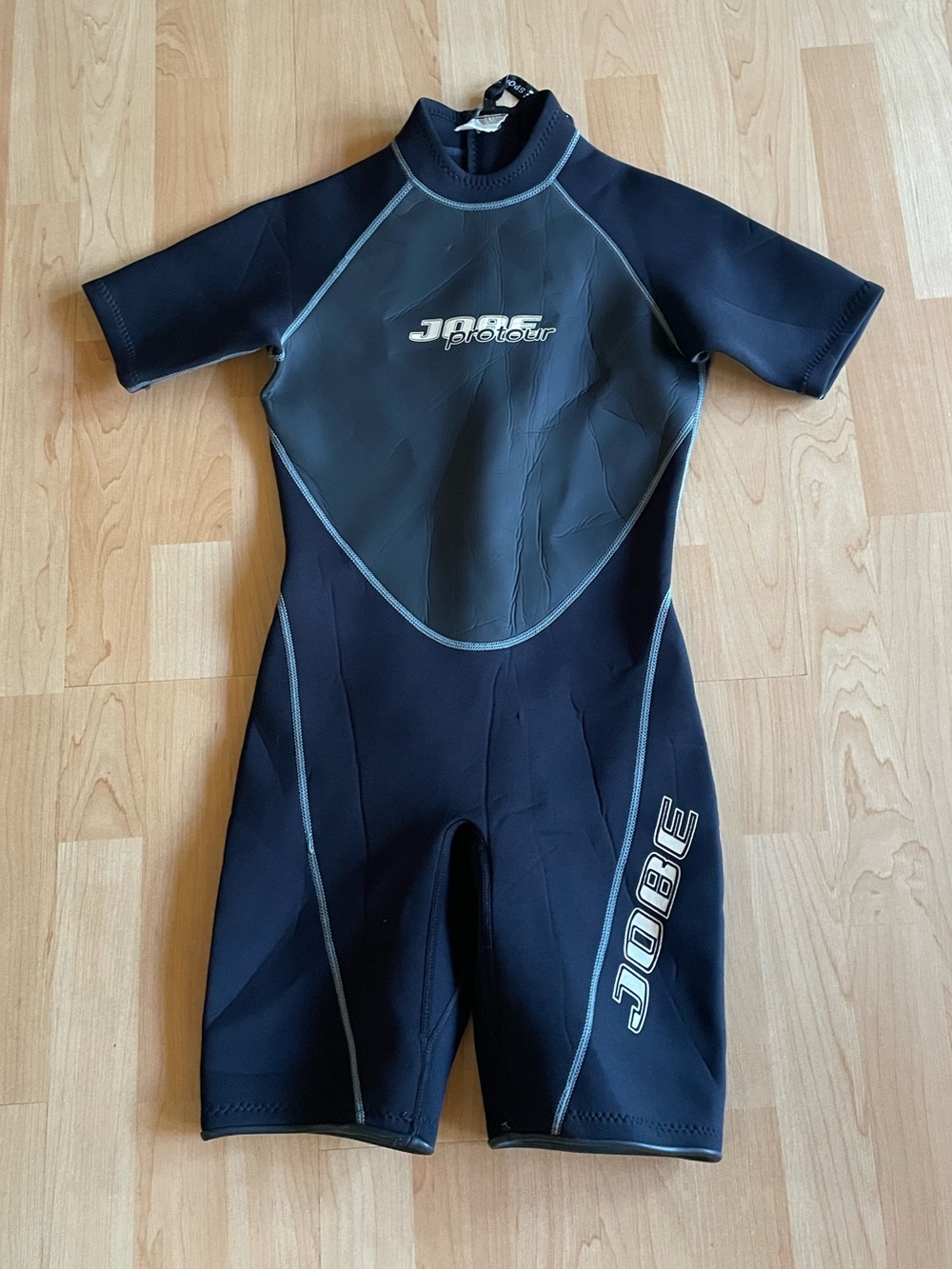 Kids Jobe Protour Sports Short 3mm Neoprene Wetsuit- Black - Size 14